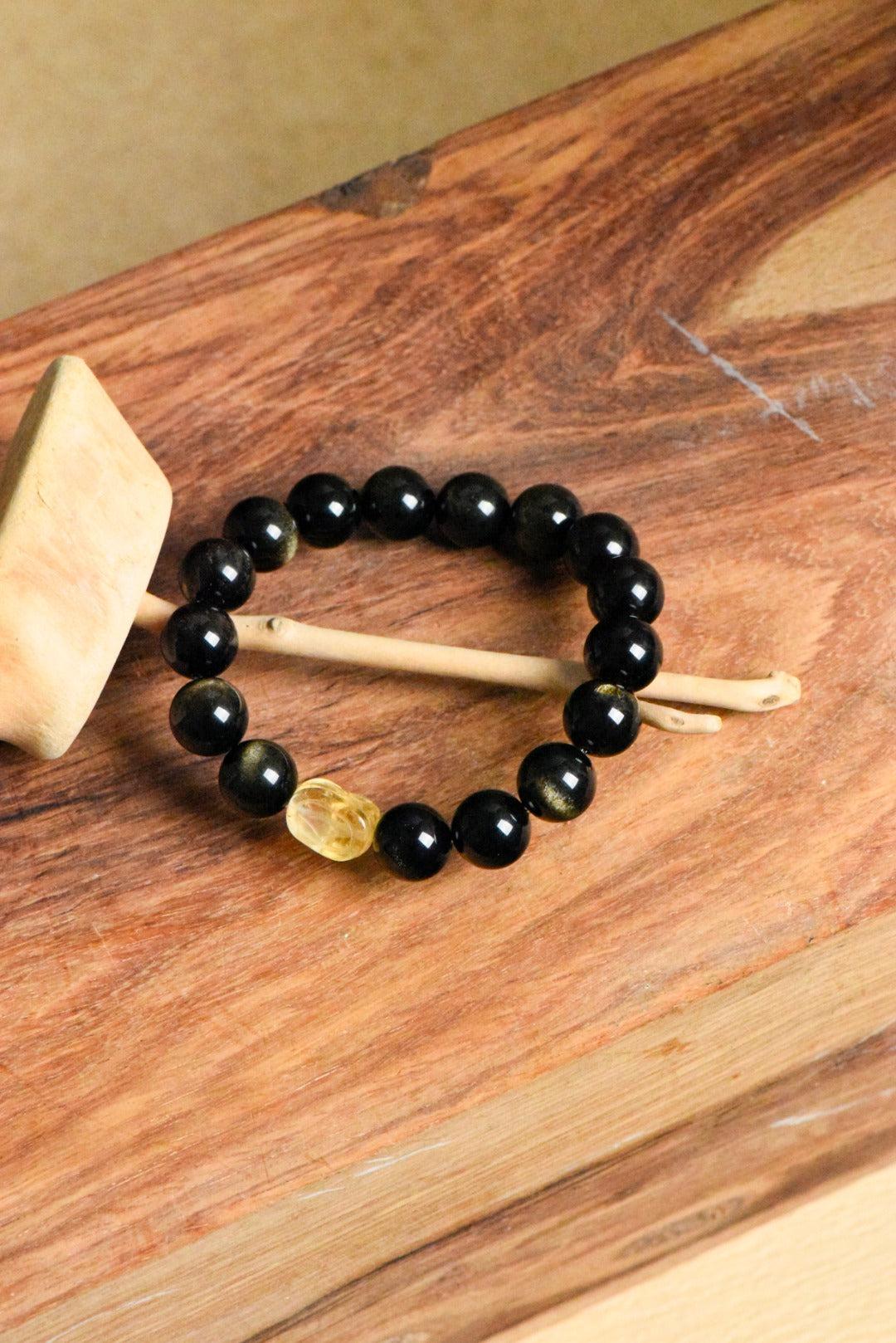 ▫️▪️ Obsidian Citrine Pixiu Bracelet (Men)